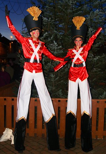 Toy Soldier Stilt walkers 